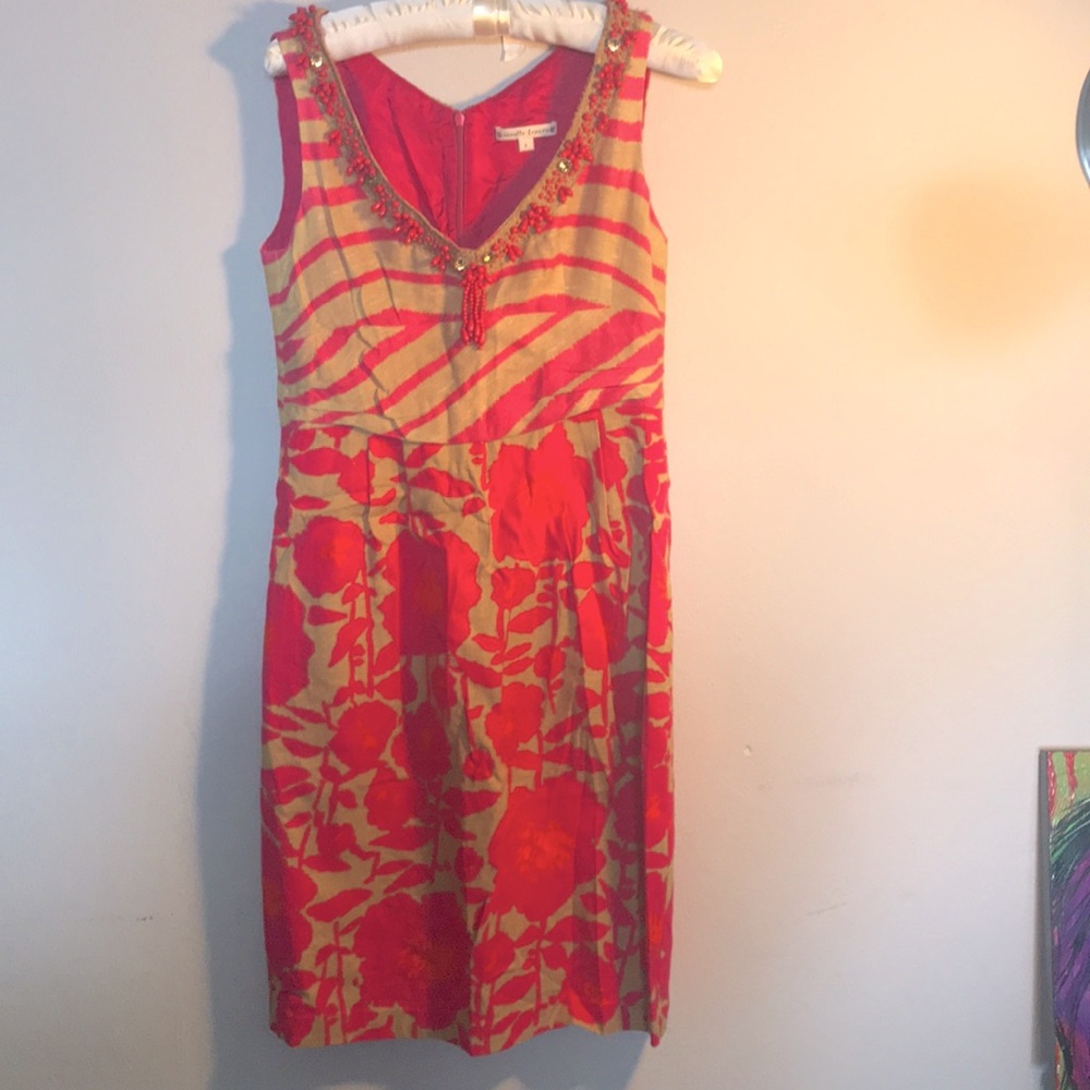 Nannette Leopore lined linen dress